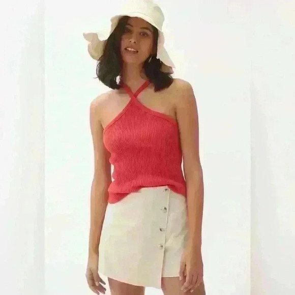 NWT! Anthropologie Top Rated t. la Ribbed Halter Tank - Picture 1 of 8